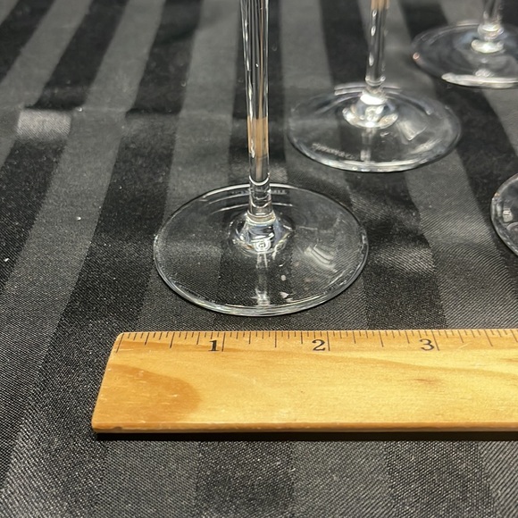 Tiffany & Co Set of 6 Crystal Stem Cordial / Wine  5oz Glasses, made in Slovenia - Picture 3 of 5